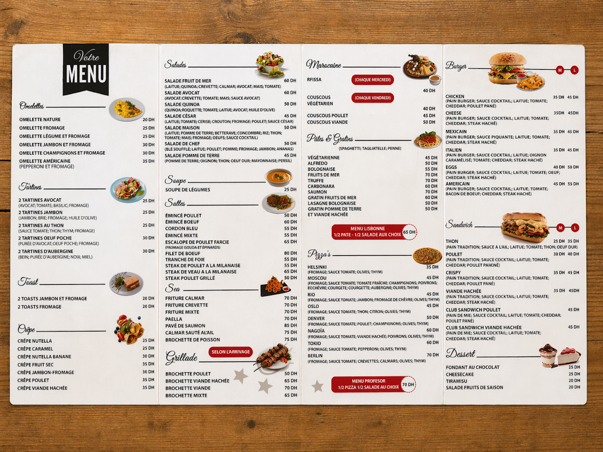 Menu La Casa Di Carta-1