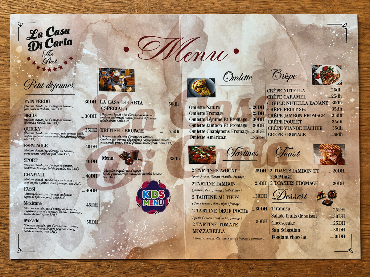 Menu La Casa Di Carta-3