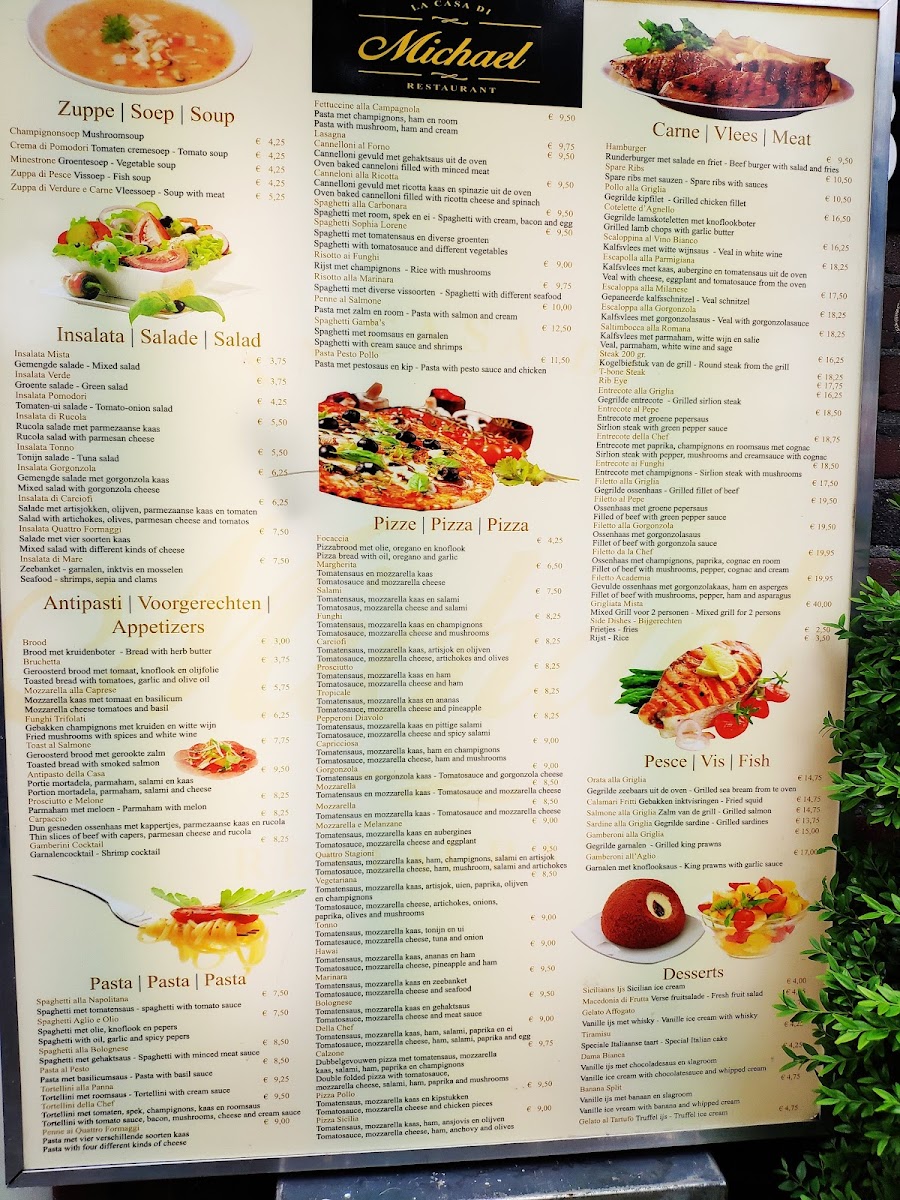 Menu La Casa Di Michael-8