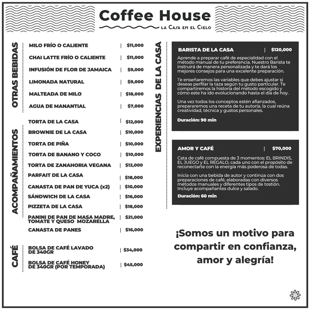 Menu La Casa En El Cielo-2