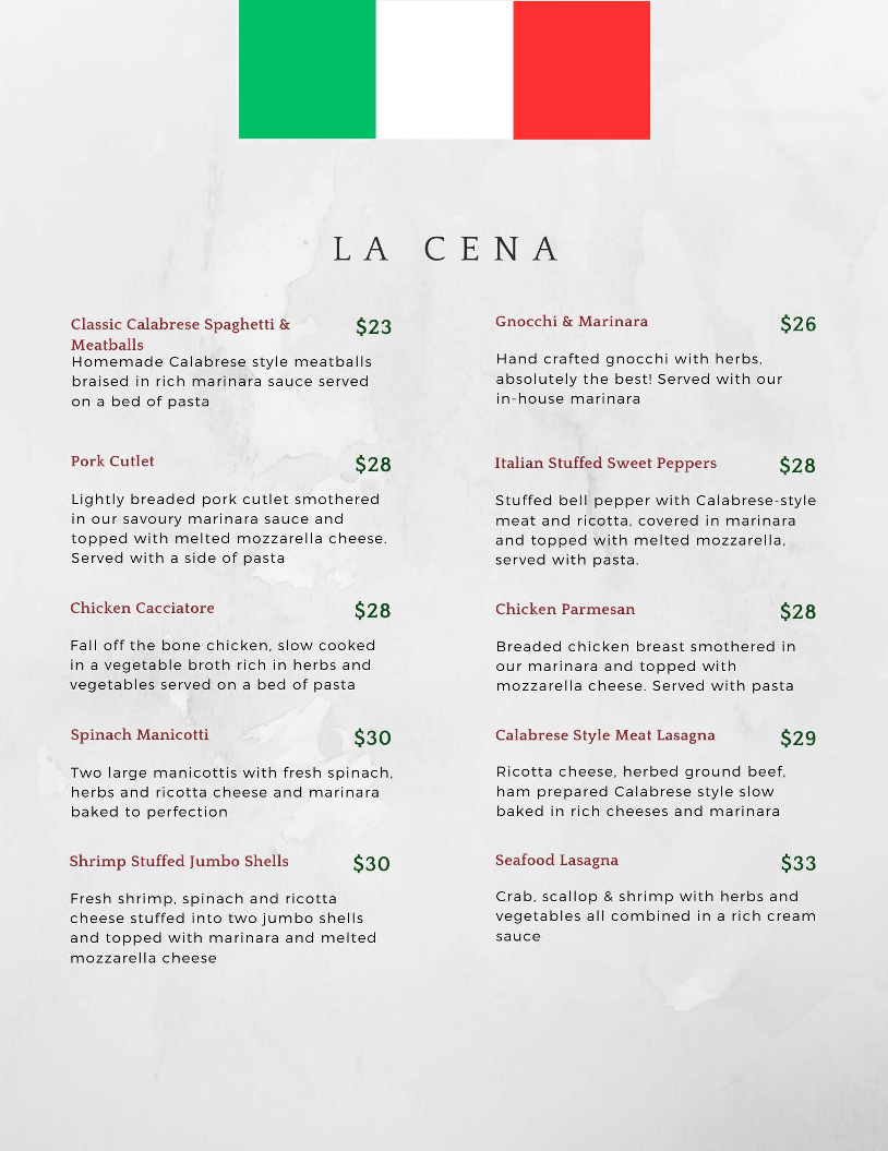 Menu La Casa Nostra Ristorante-1