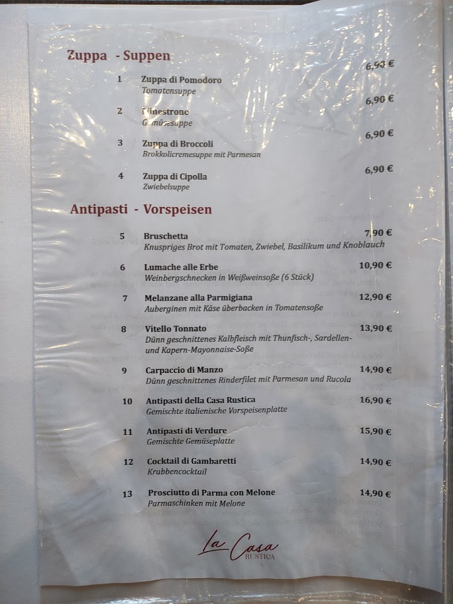 Menu La Casa Rustica-2