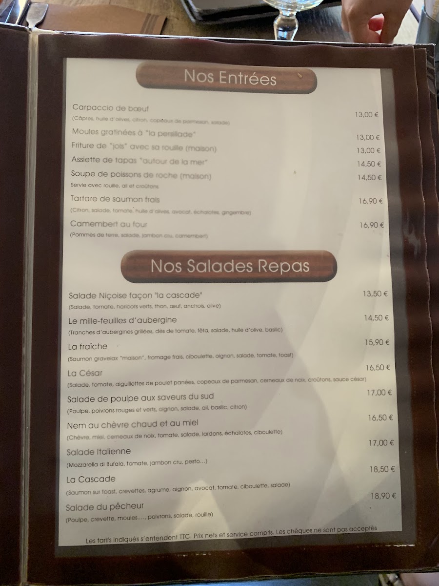 Menu La Cascade-6