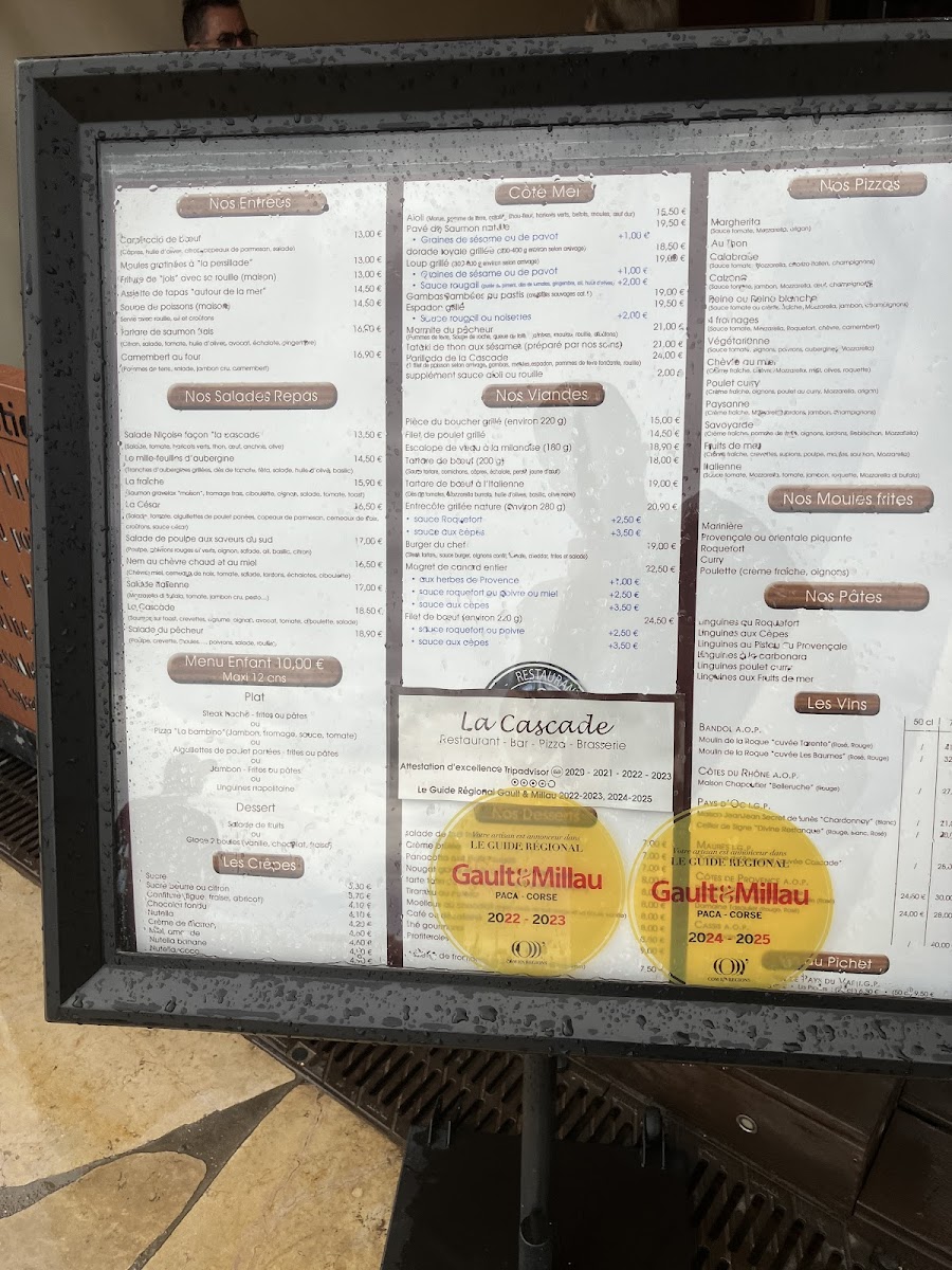 Menu La Cascade-7