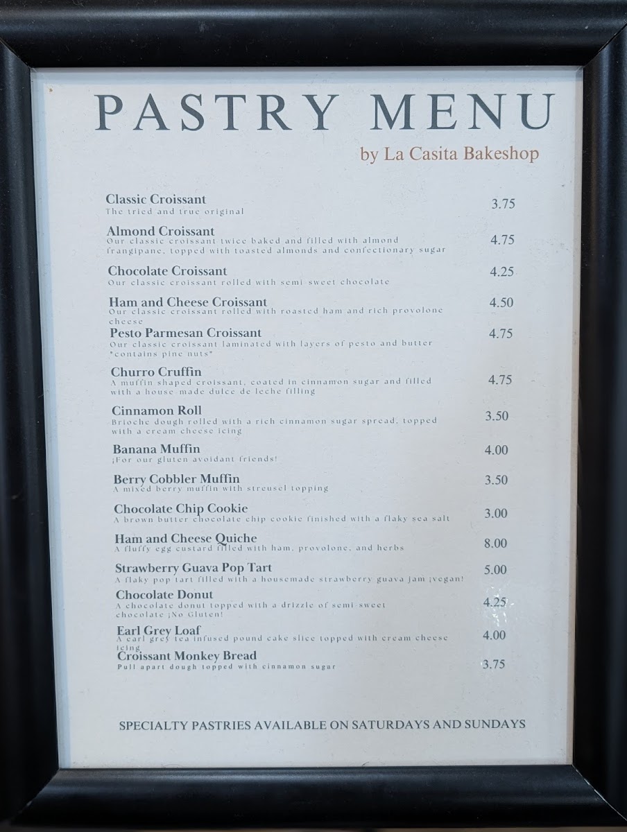 Menu La Casita Coffee-2