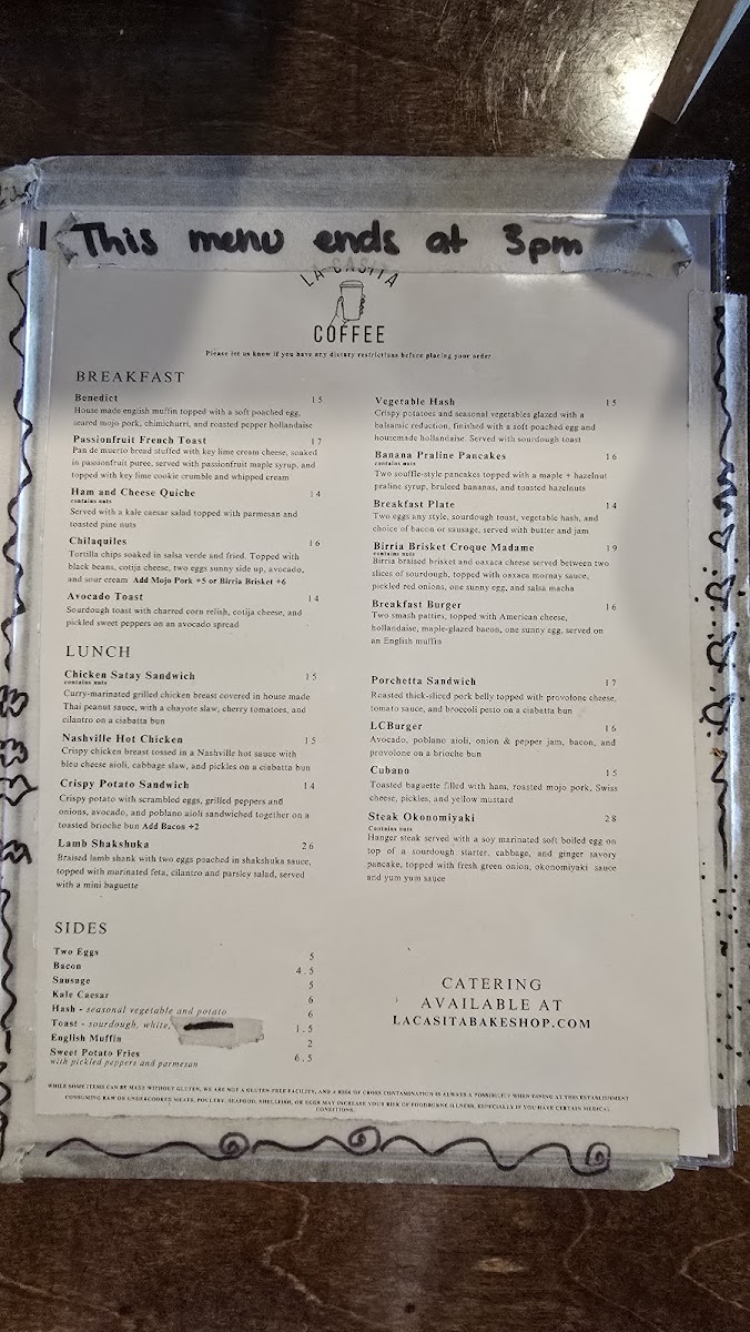 Menu La Casita Coffee-4