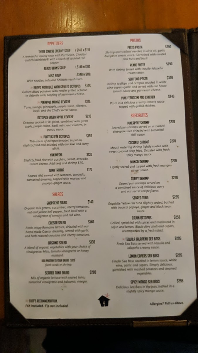 Menu La Casita Restaurant Bar-6