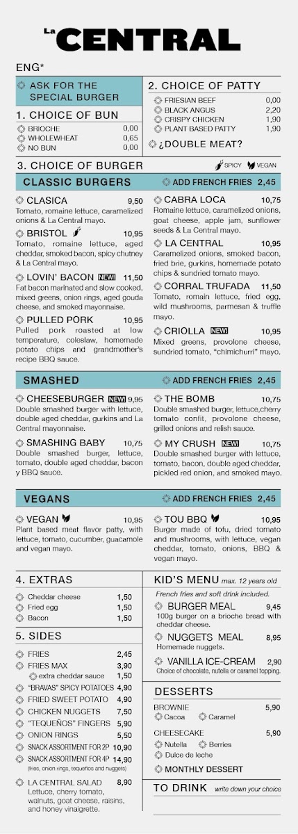 Menu La Central Burgers-2