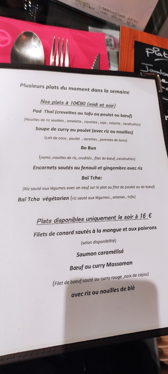Menu La Champa - Restaurant Asiatique Thaï-4