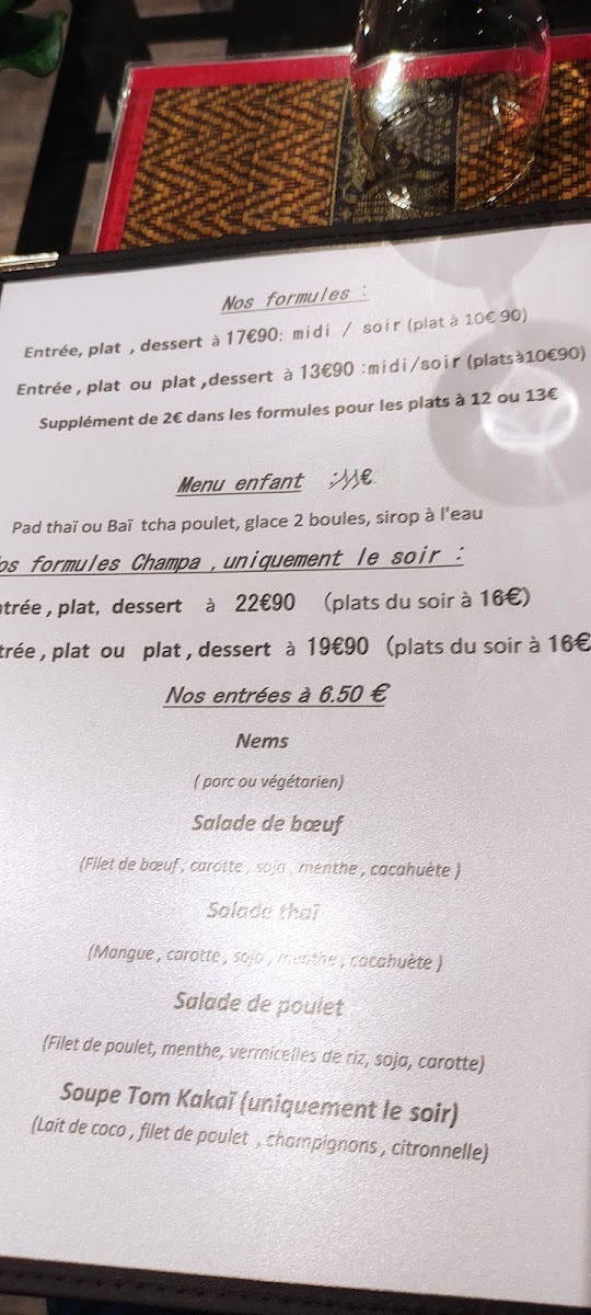 Menu La Champa - Restaurant Asiatique Thaï-6