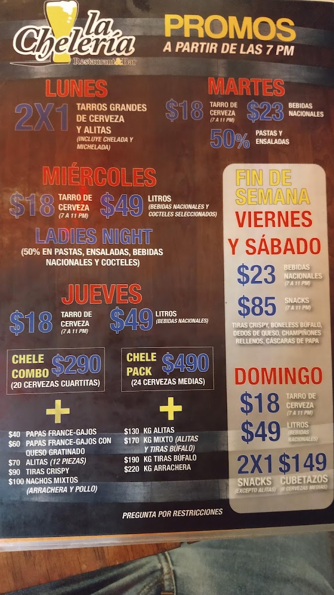 Menu La Chelería-1