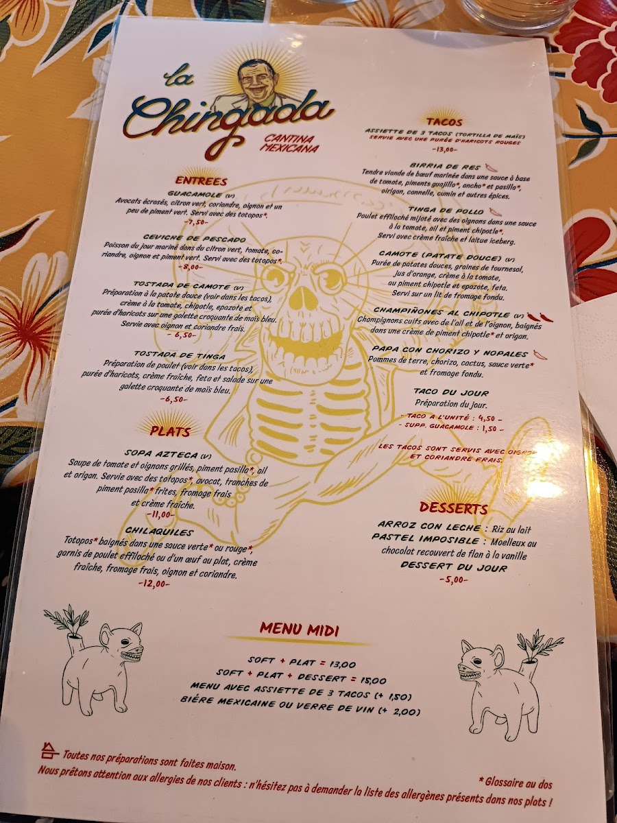 Menu La Chingada-1