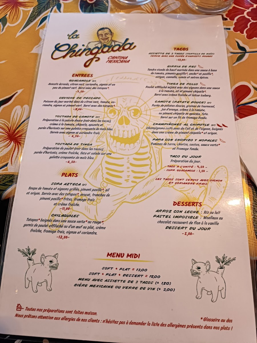 Menu La Chingada-2