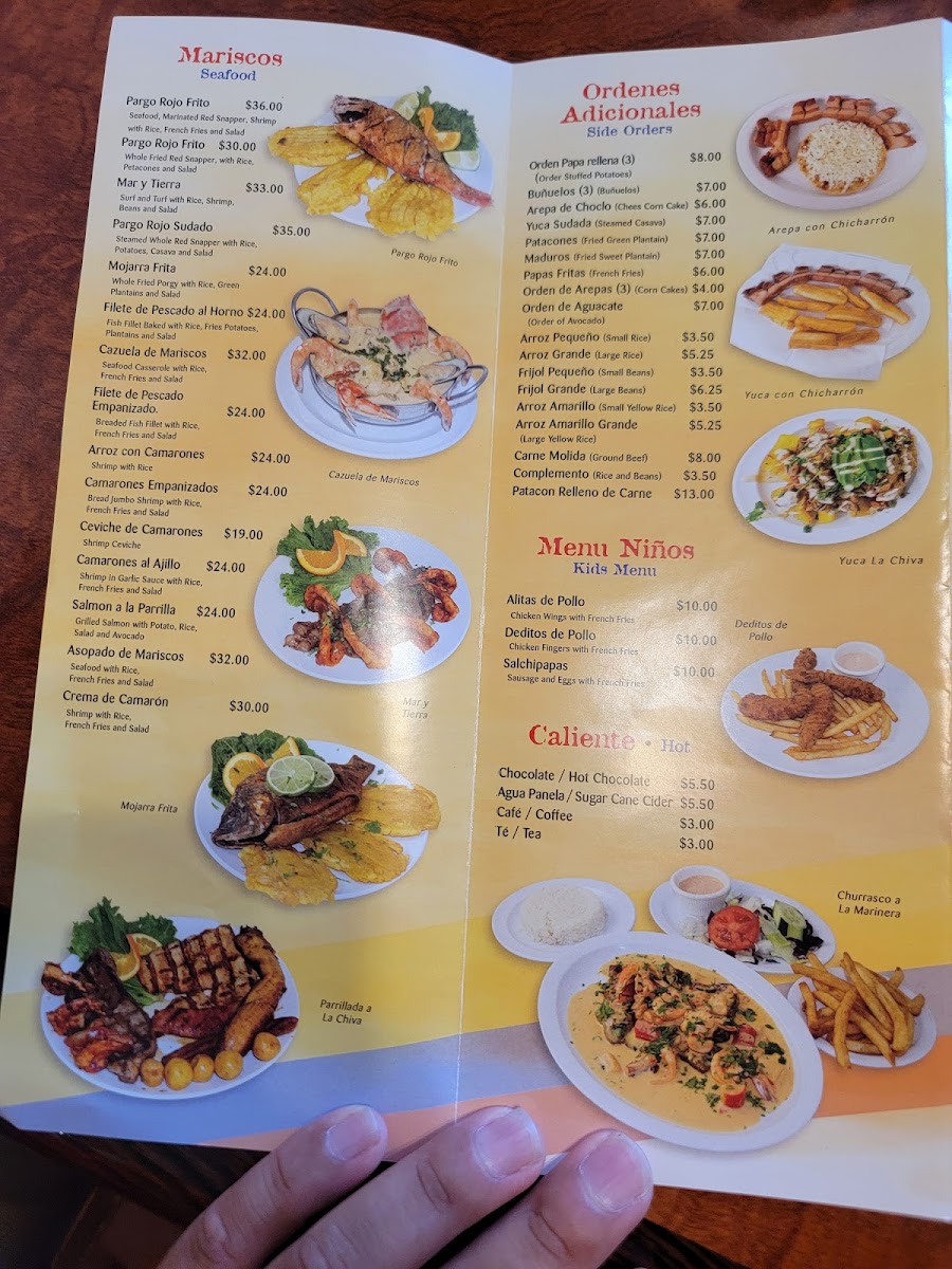 Menu La Chiva Colombian Restaurant-1