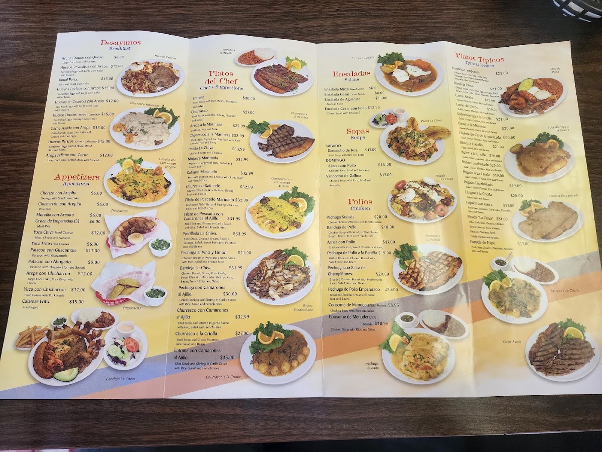 Menu La Chiva Colombian Restaurant-3