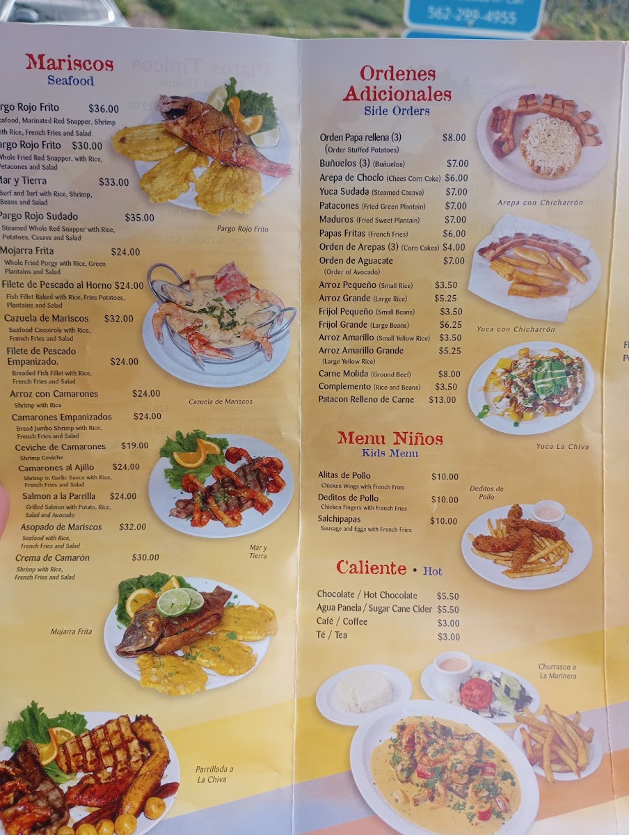 Menu La Chiva Colombian Restaurant-6
