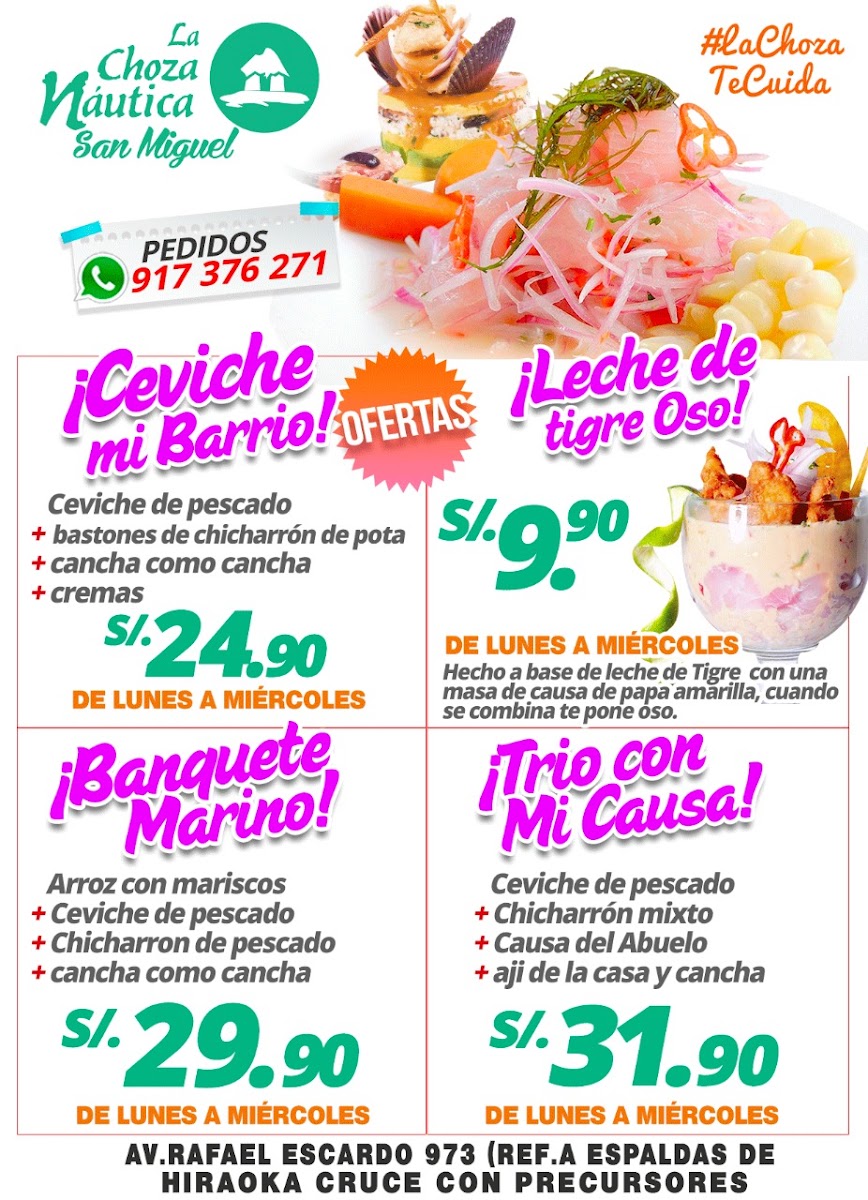 Menu La Choza Náutica San Miguel-1