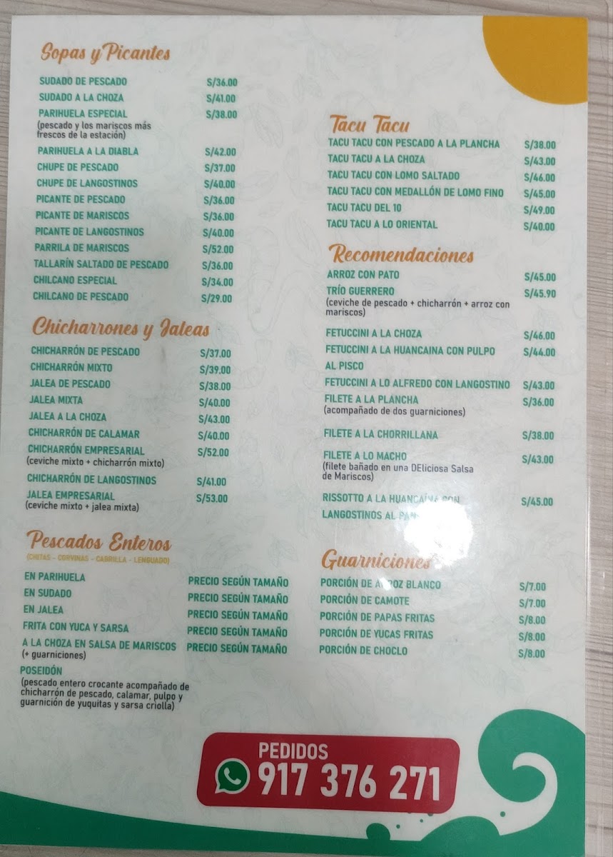 Menu La Choza Náutica San Miguel-4