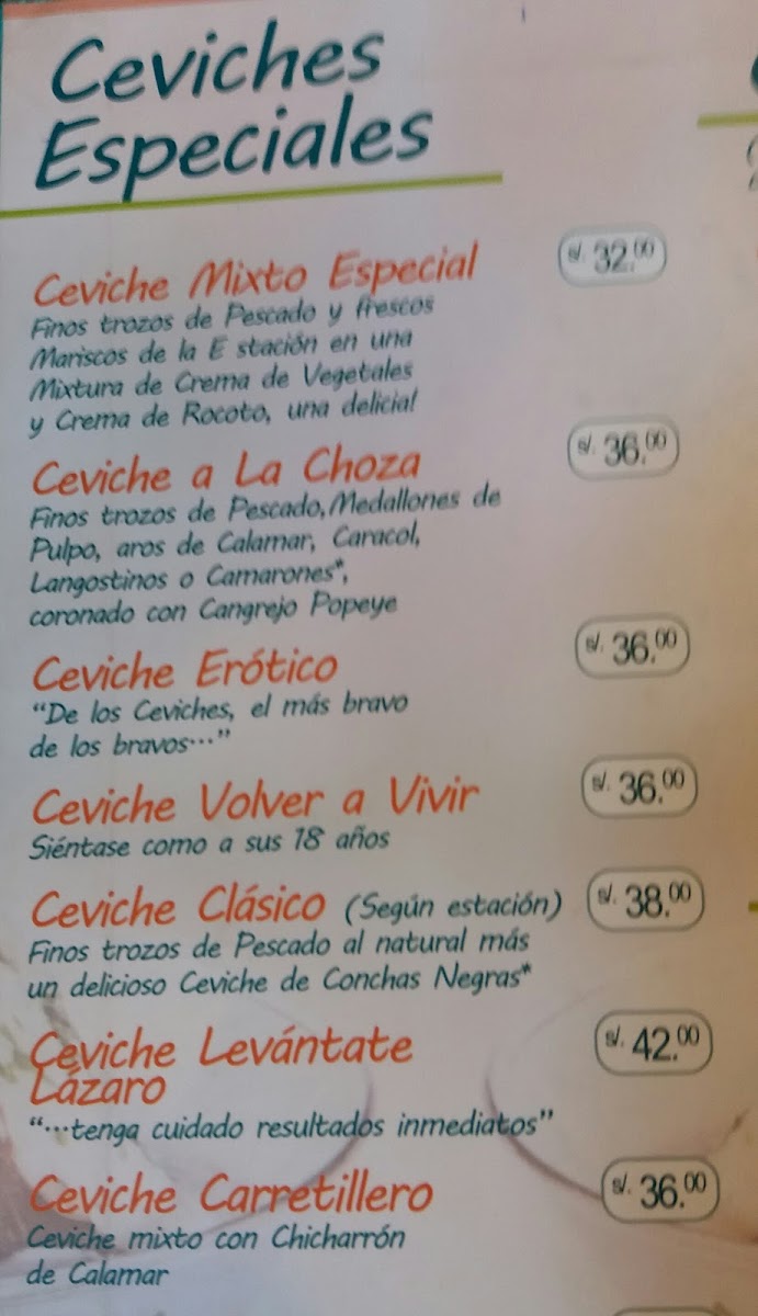 Menu La Choza Náutica San Miguel-8