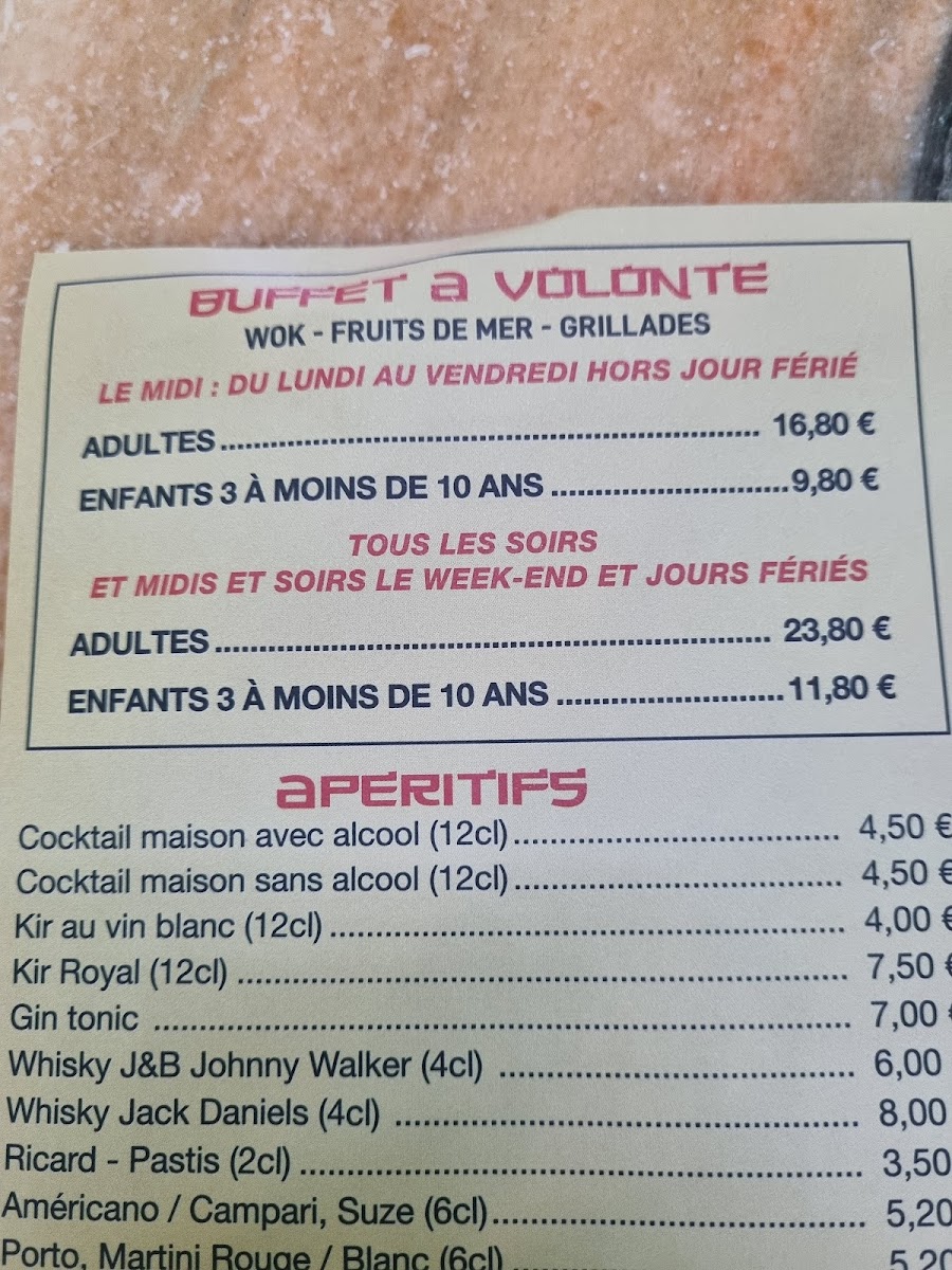 Menu La Cité D'or 168-3