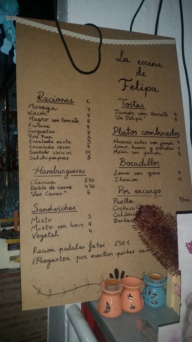 Menu La Cocina De Felipa-10