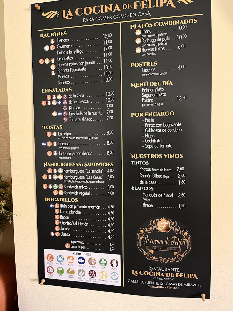 Menu La Cocina De Felipa-3