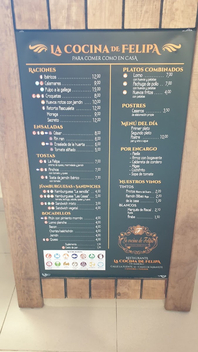 Menu La Cocina De Felipa-4
