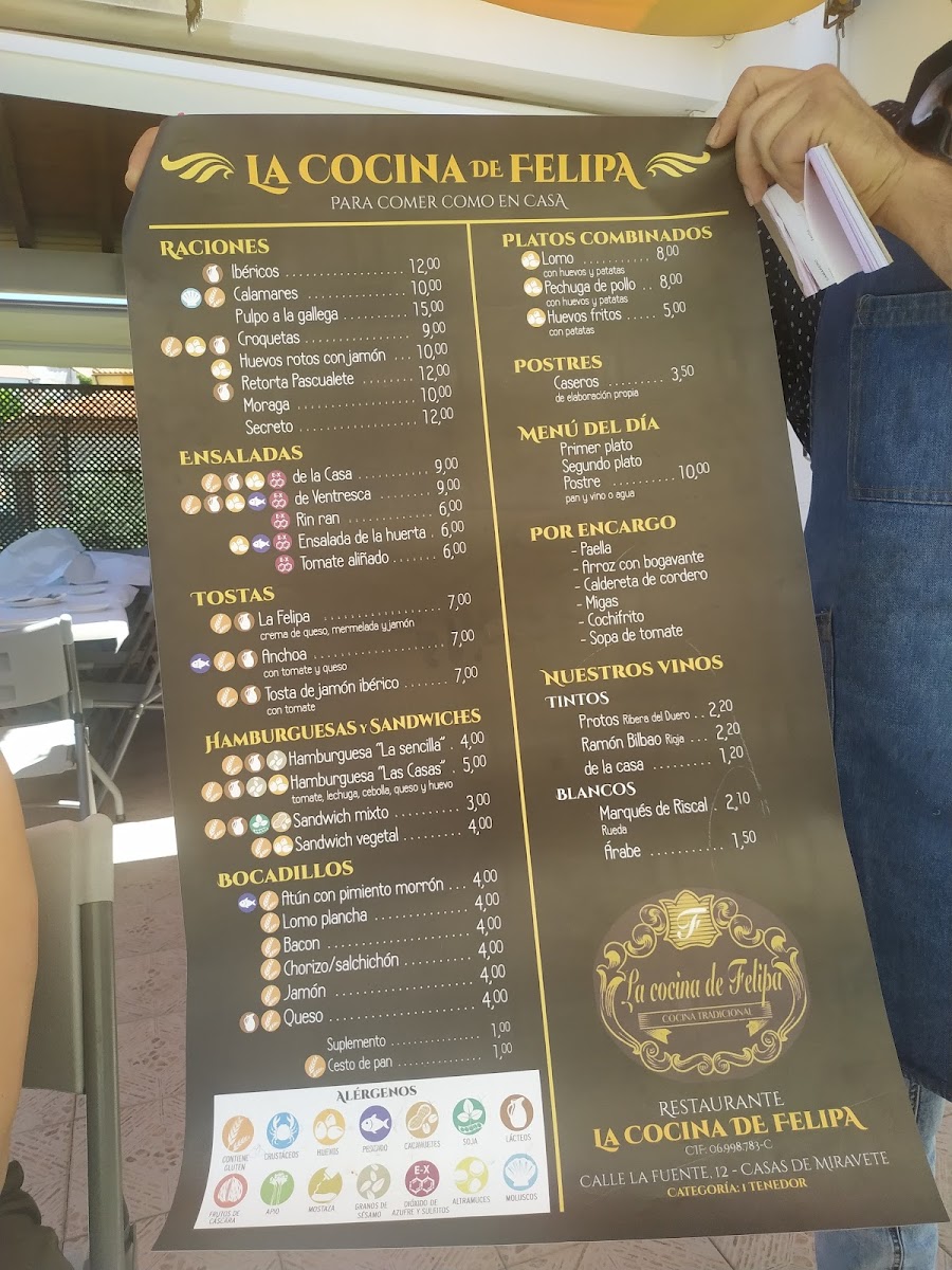 Menu La Cocina De Felipa-5