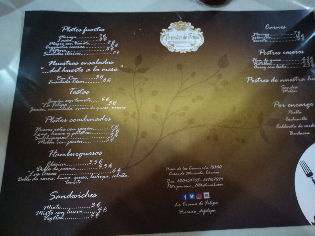 Menu La Cocina De Felipa-9