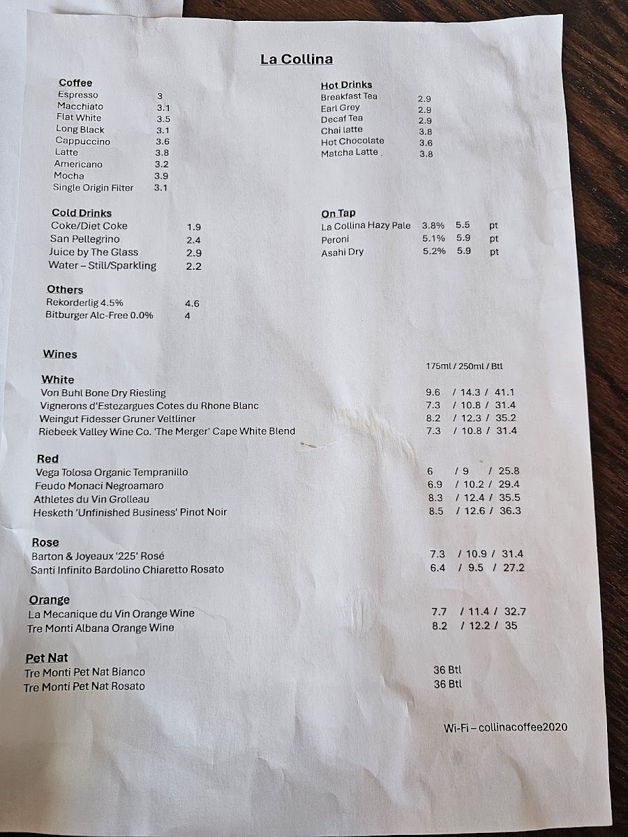 Menu La Collina-1