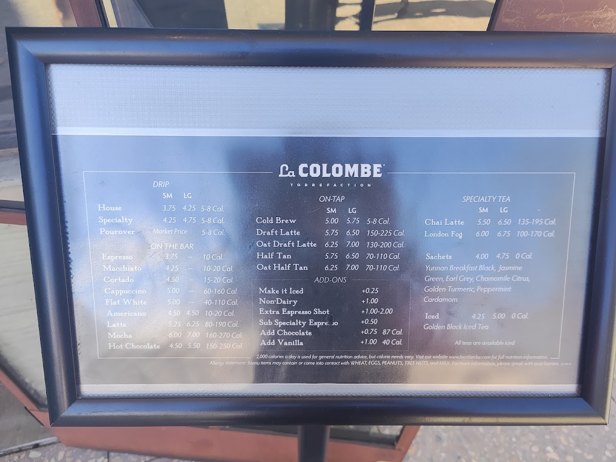Menu La Colombe Coffee-7