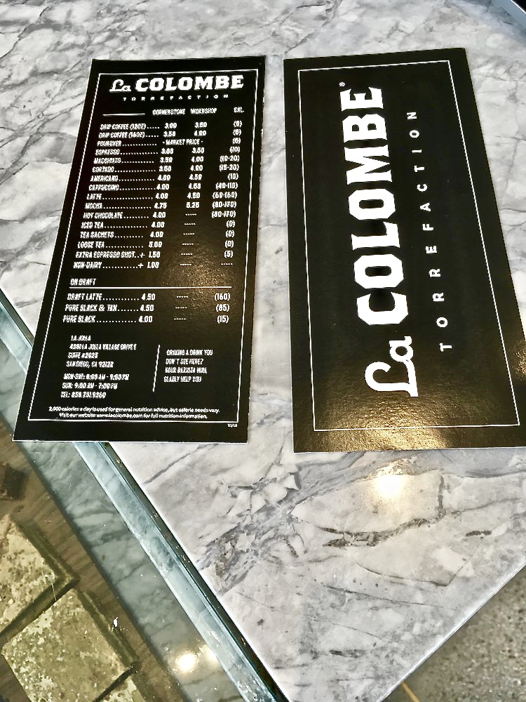 Menu La Colombe Coffee-8