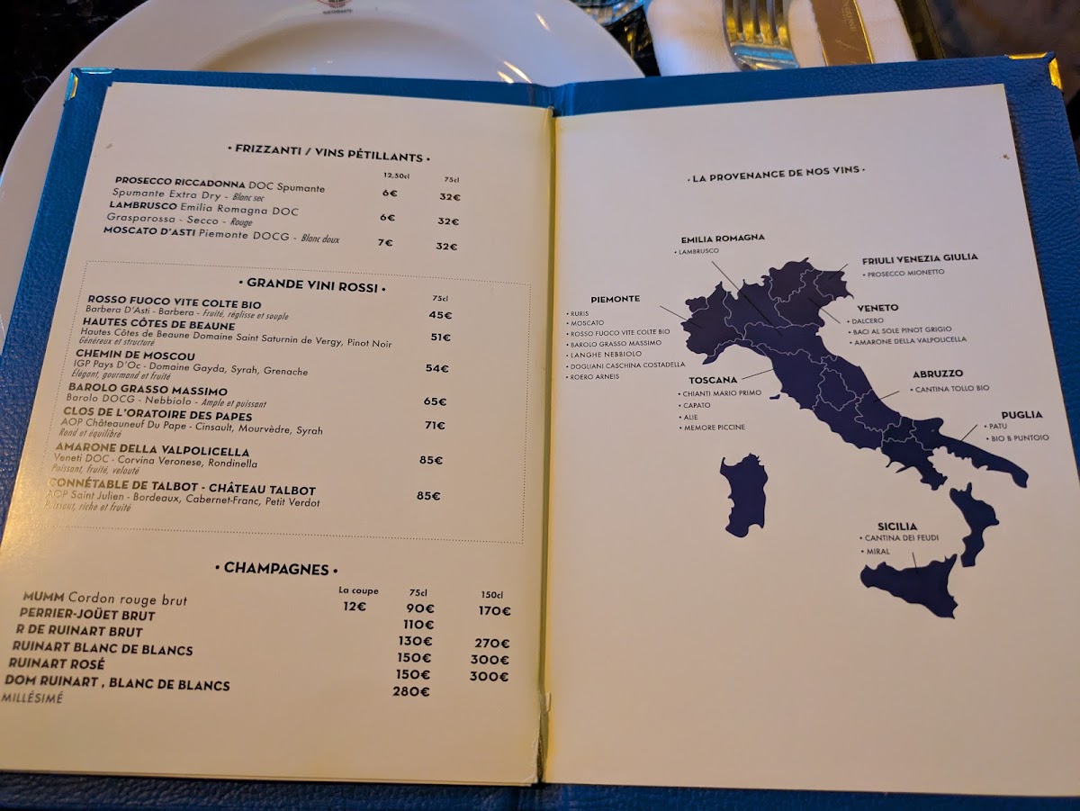 Menu La Compagnie Française-3