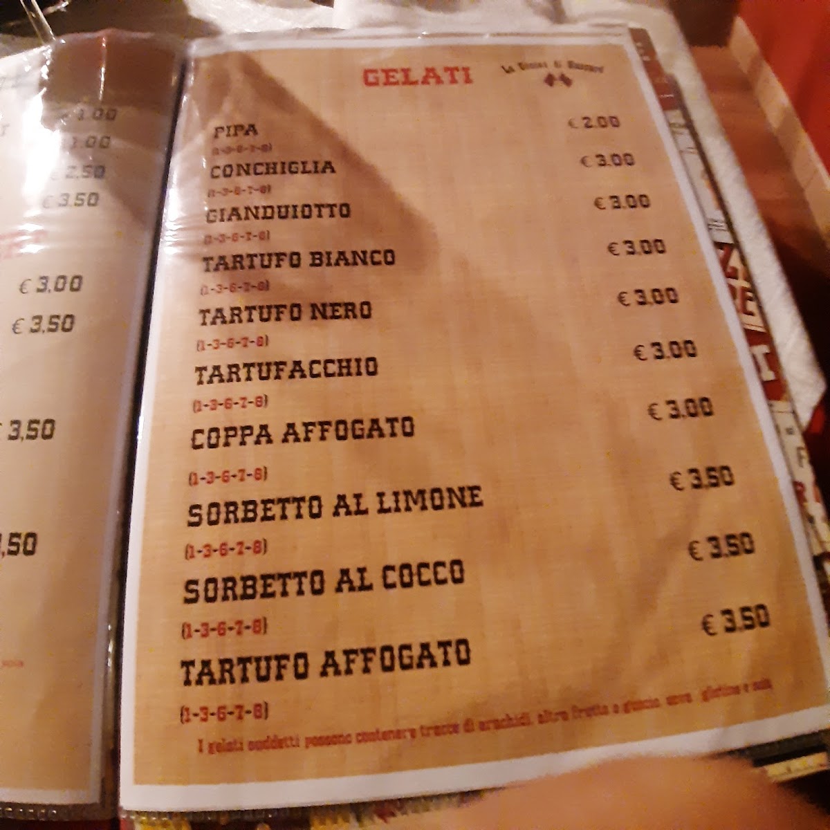 Menu La Contea Di Hazzard-1