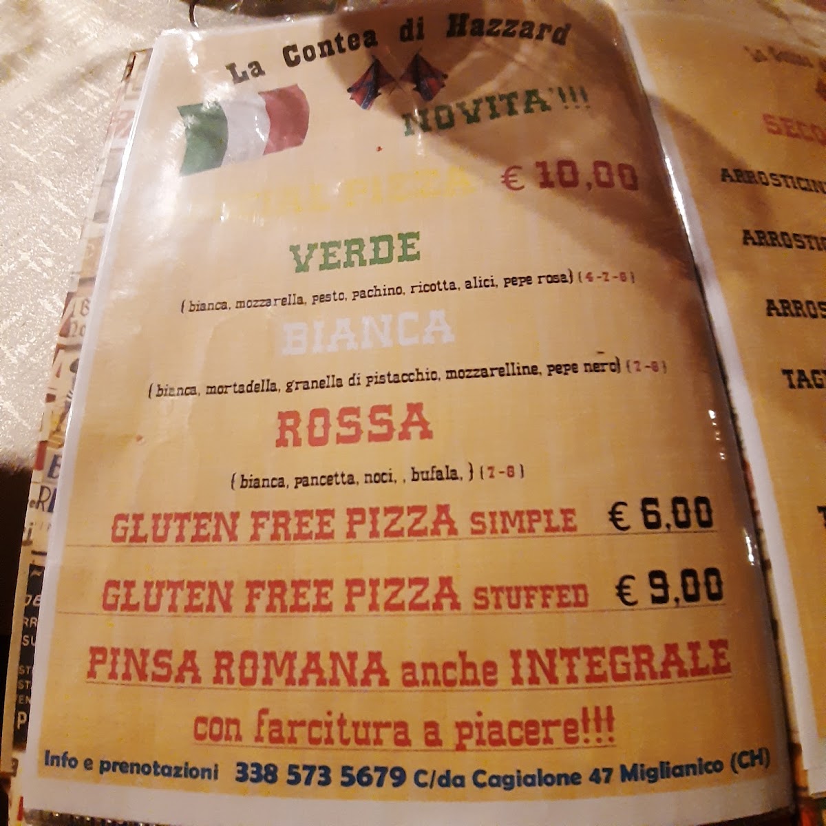 Menu La Contea Di Hazzard-10