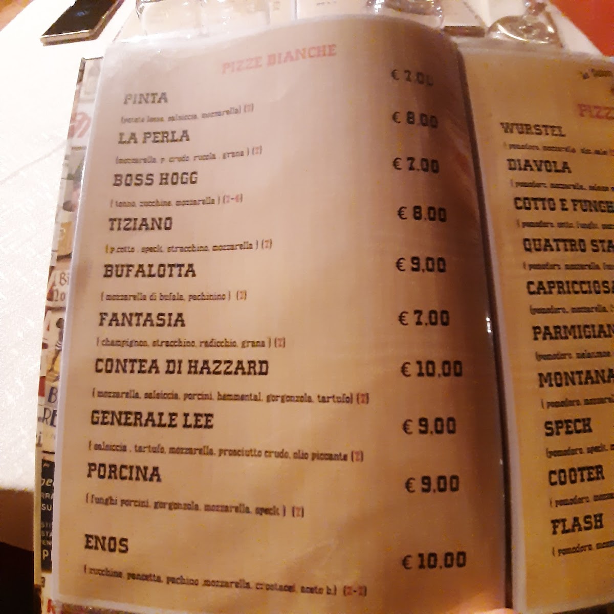 Menu La Contea Di Hazzard-2