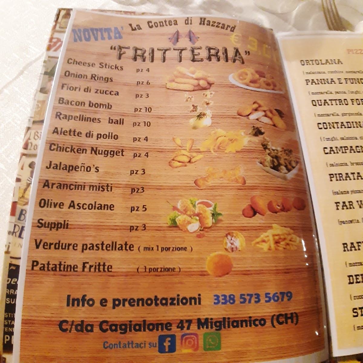 Menu La Contea Di Hazzard-4