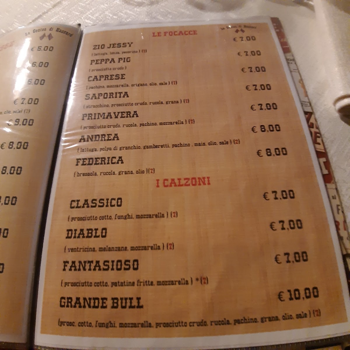 Menu La Contea Di Hazzard-5