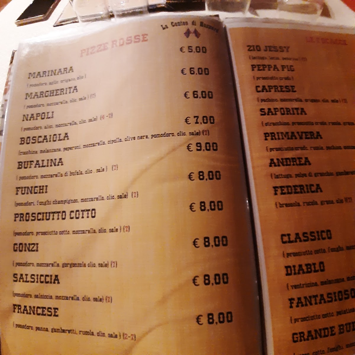 Menu La Contea Di Hazzard-9