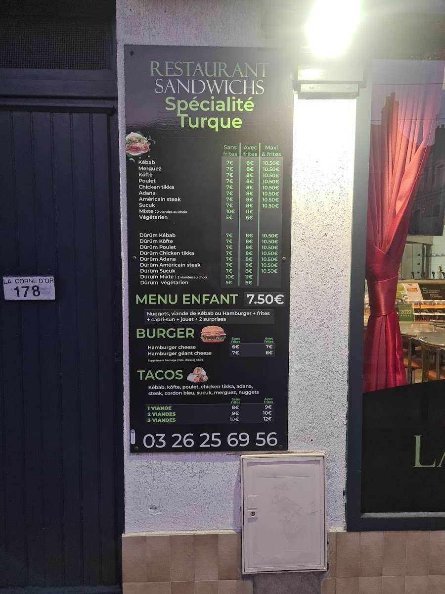 Menu La Corne D'or-1