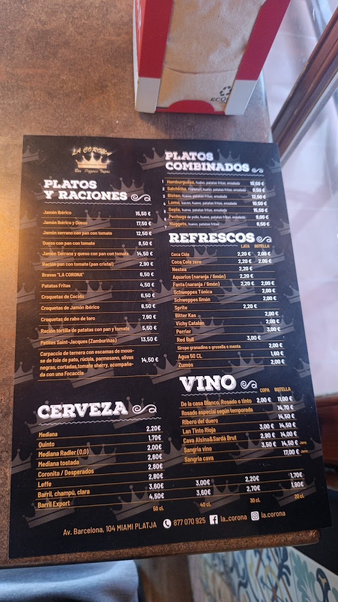 Menu La Corona Tapas-5