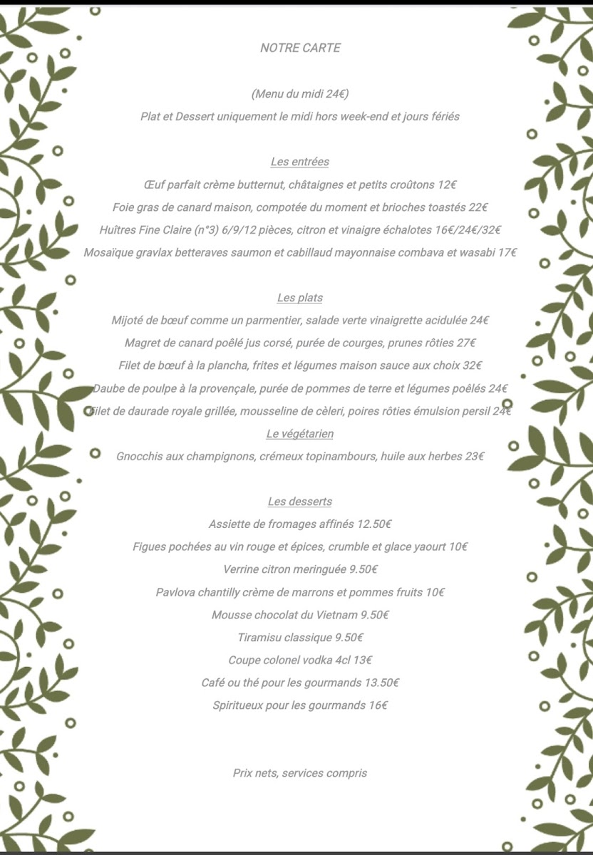 Menu La Craie Des Mets-1