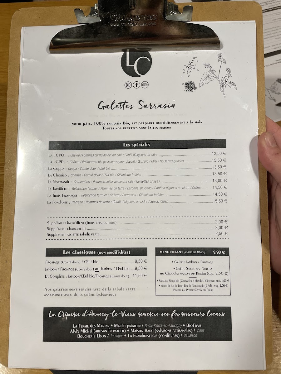 Menu La Crêperie D'annecy-Le-Vieux-3