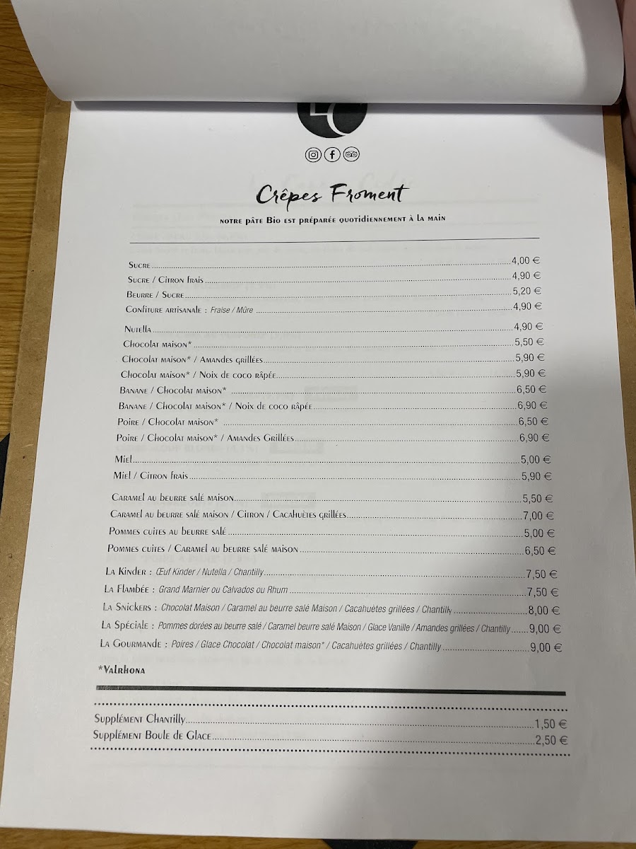 Menu La Crêperie D'annecy-Le-Vieux-4