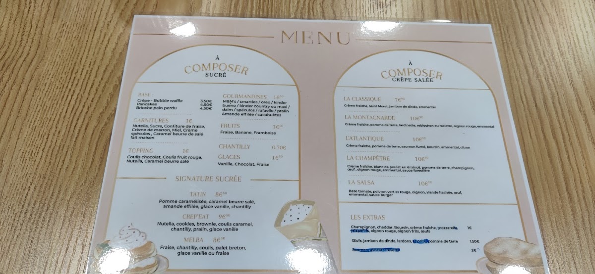Menu La Crêperie Gourmandises-1