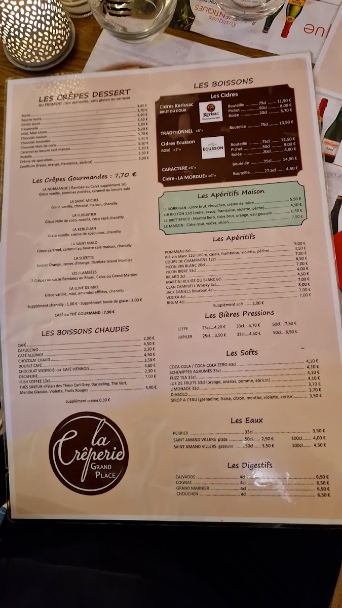 Menu La Crêperie Grand Place-4