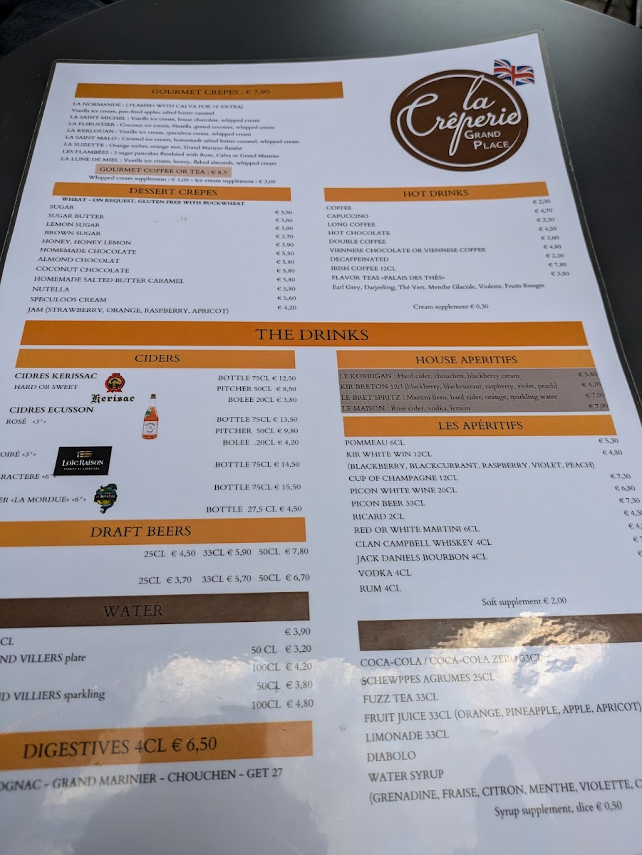 Menu La Crêperie Grand Place-6