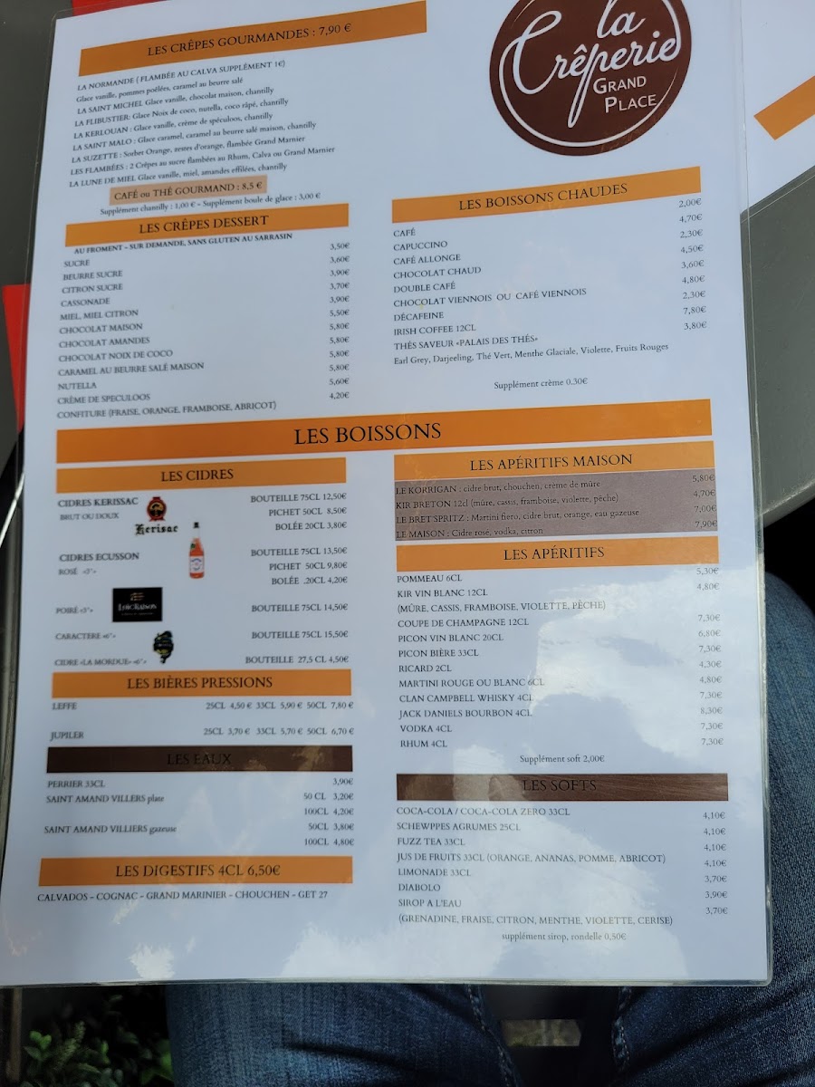 Menu La Crêperie Grand Place-7