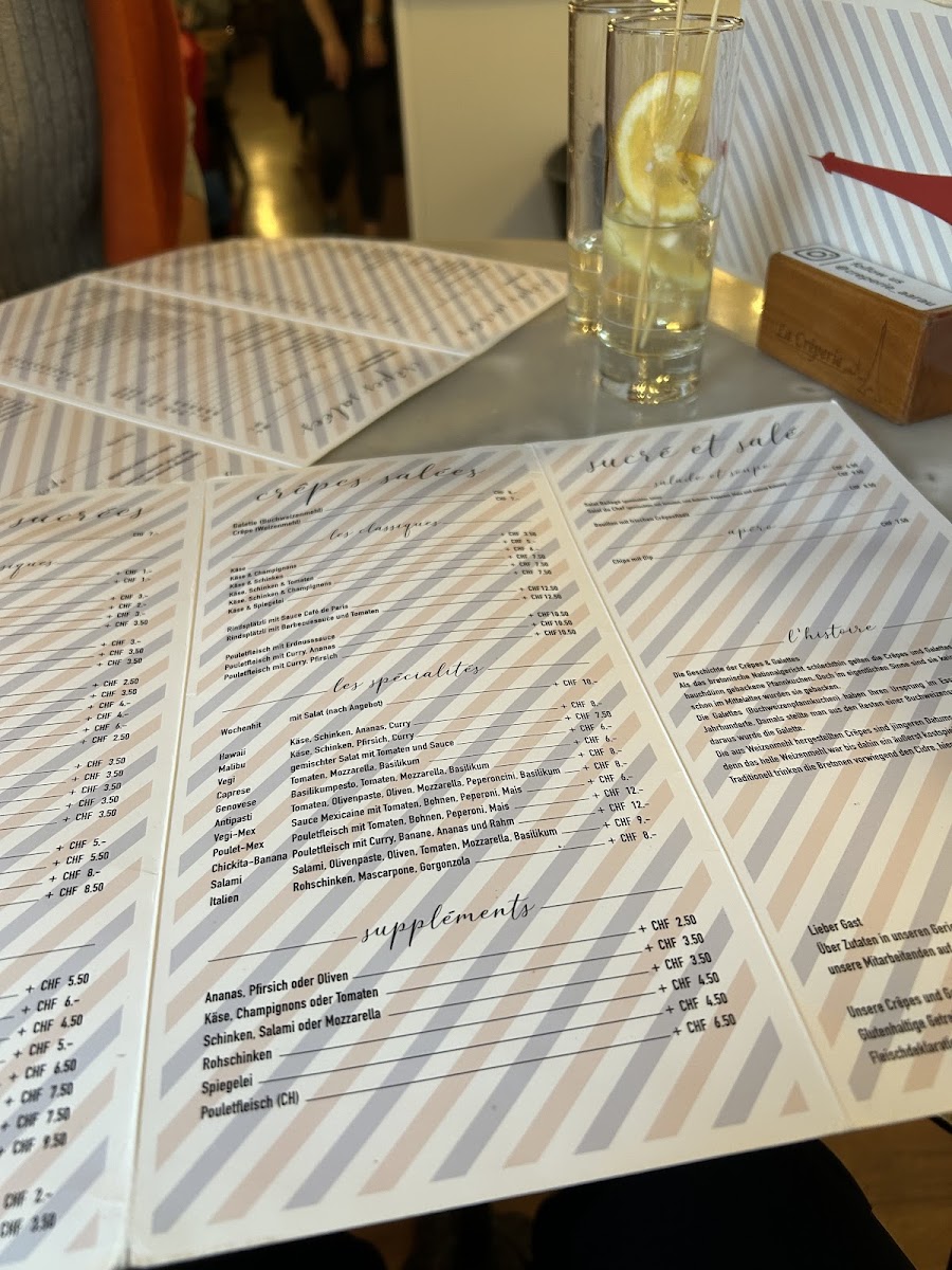 Menu La Creperie-1