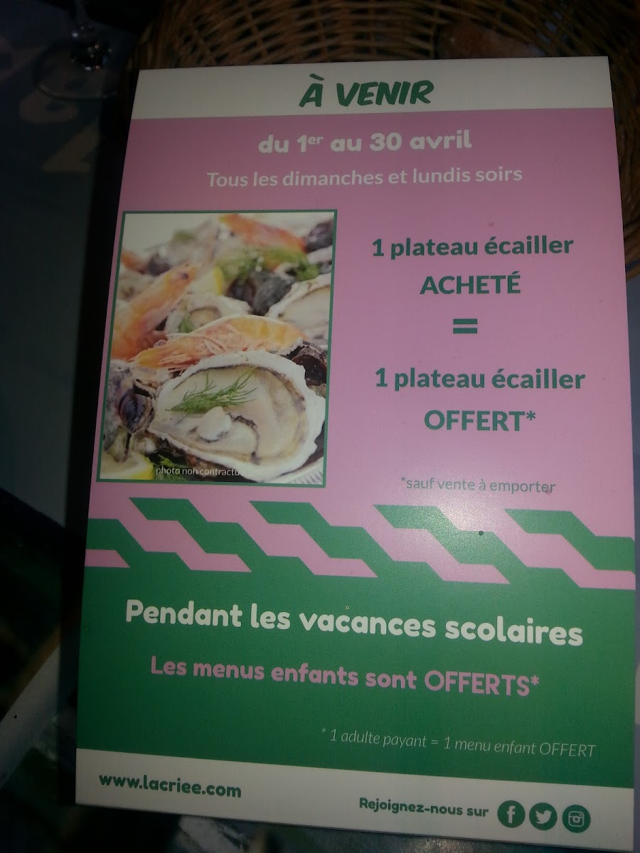 Menu La Criée Rosny Sous Bois-6